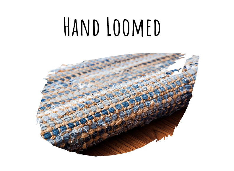 Rug weaving style - hand-loomed weave