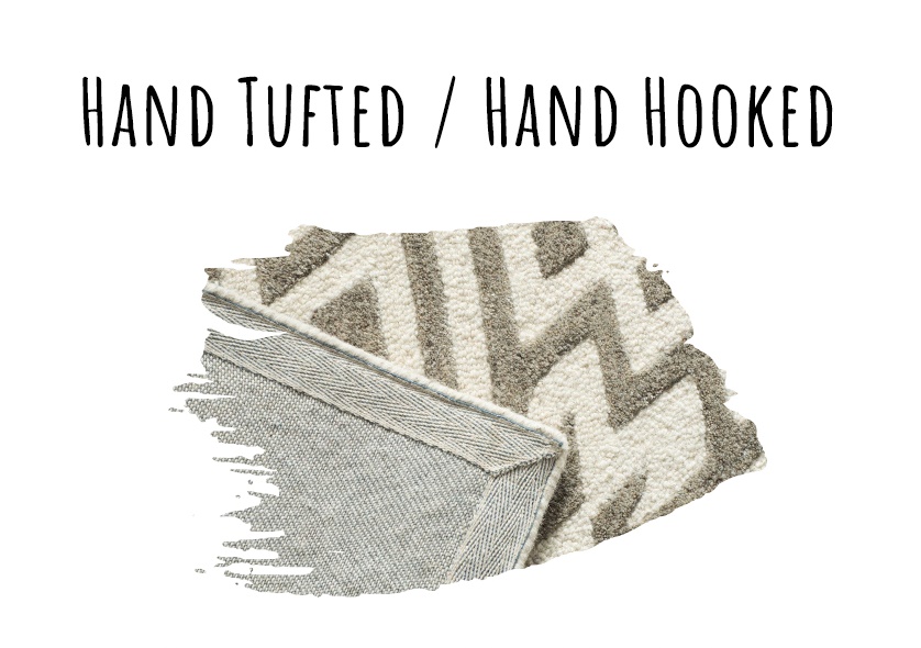 Rug weaving style - hand-tufted weave